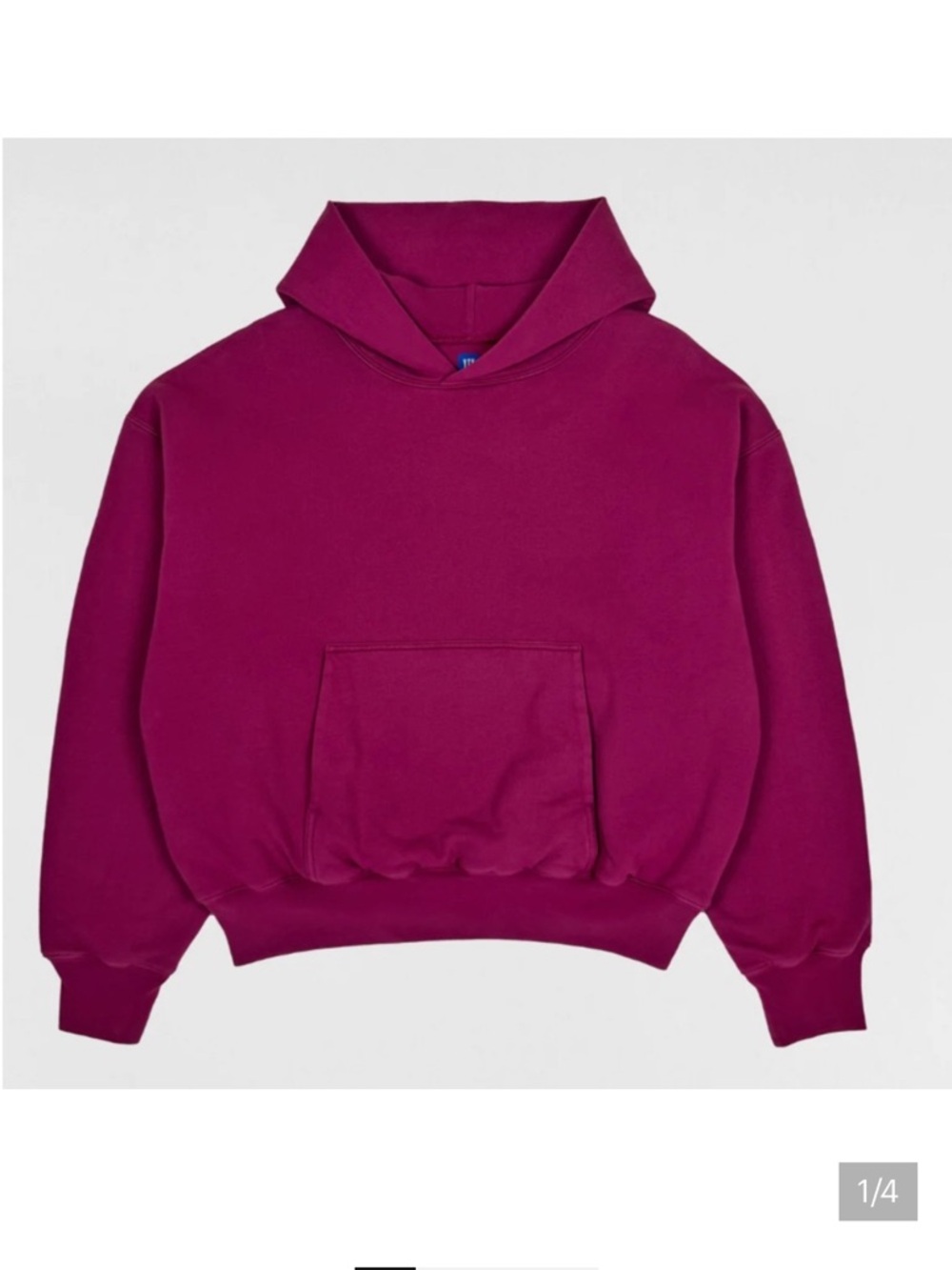 Yeezy YZY X Gap collab Unisex Double Layer Hoodie in Purple Pink